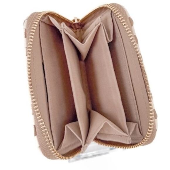 Wynona Woven Wallet Check Tan Cream - Picture 2 of 2